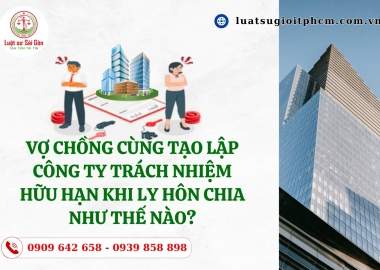 Vợ chồng cùng tạo lập công ty trách nhiệm hữu hạn khi ly hôn chia như thế nào??